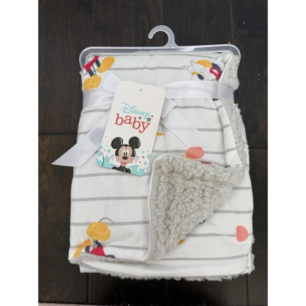 Disney Baby Mickey Mouse Easter Sherpa Blanket NWT